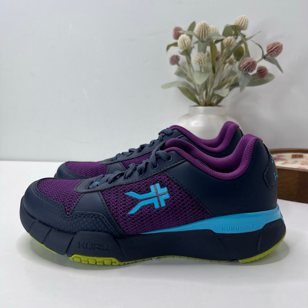 Kuru Quantum 2.0 Walking Comfort Sneaker Electirc Grape Blue Women 8.5M NWOB